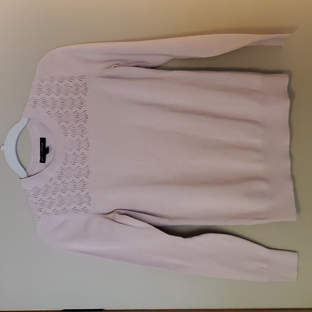 Banana Republic Factory Sweater, Light Pink, Small